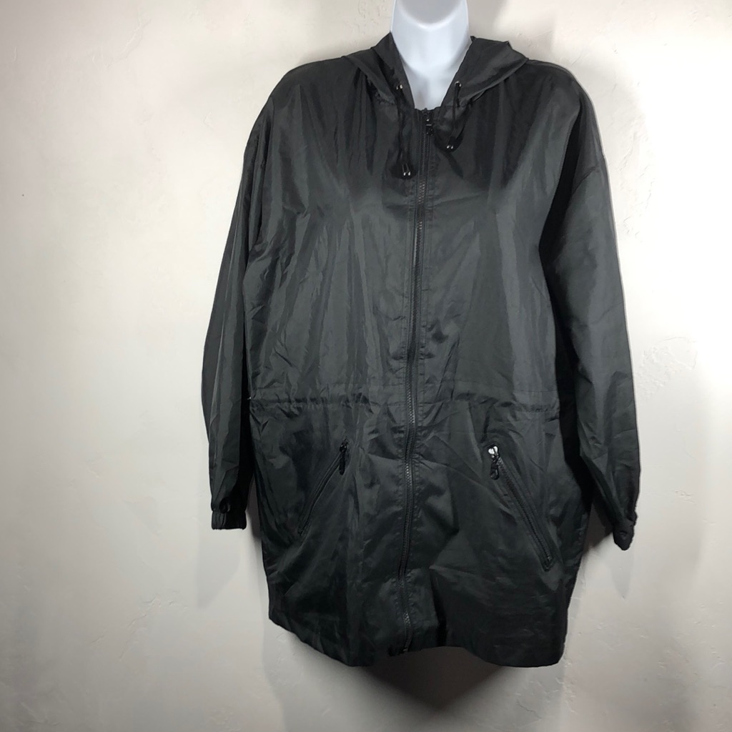 Shedrain Black Hooded Lightweight Jacket Size SM